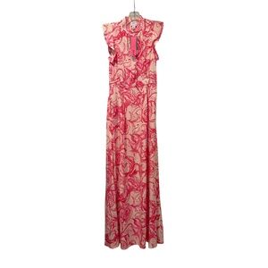 goop x Lilly Pulitzer Palm Beach silk Maxi Dress